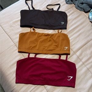 Gymshark Bandeau bra tops- Set of 3